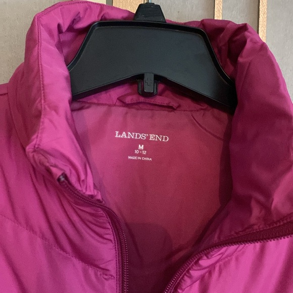 Beautiful, vibrant Lands‘ End puffer vest, women’s size medium (10-12) - Picture 2 of 6